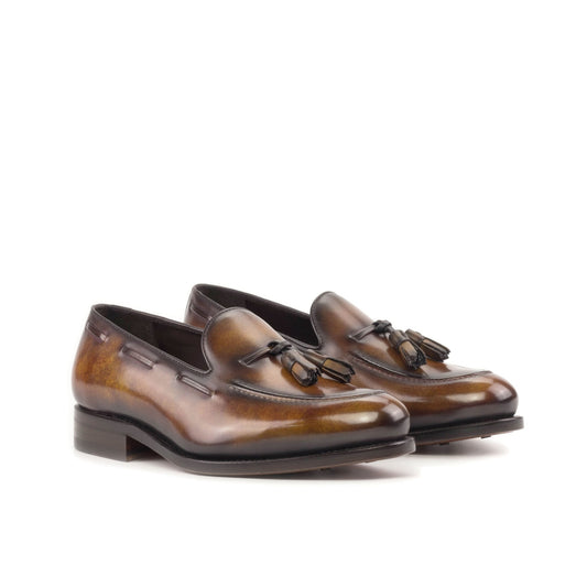 Tassel Loafer in Brown Fire Patina - Zatorres | Free Shipping on orders over $200