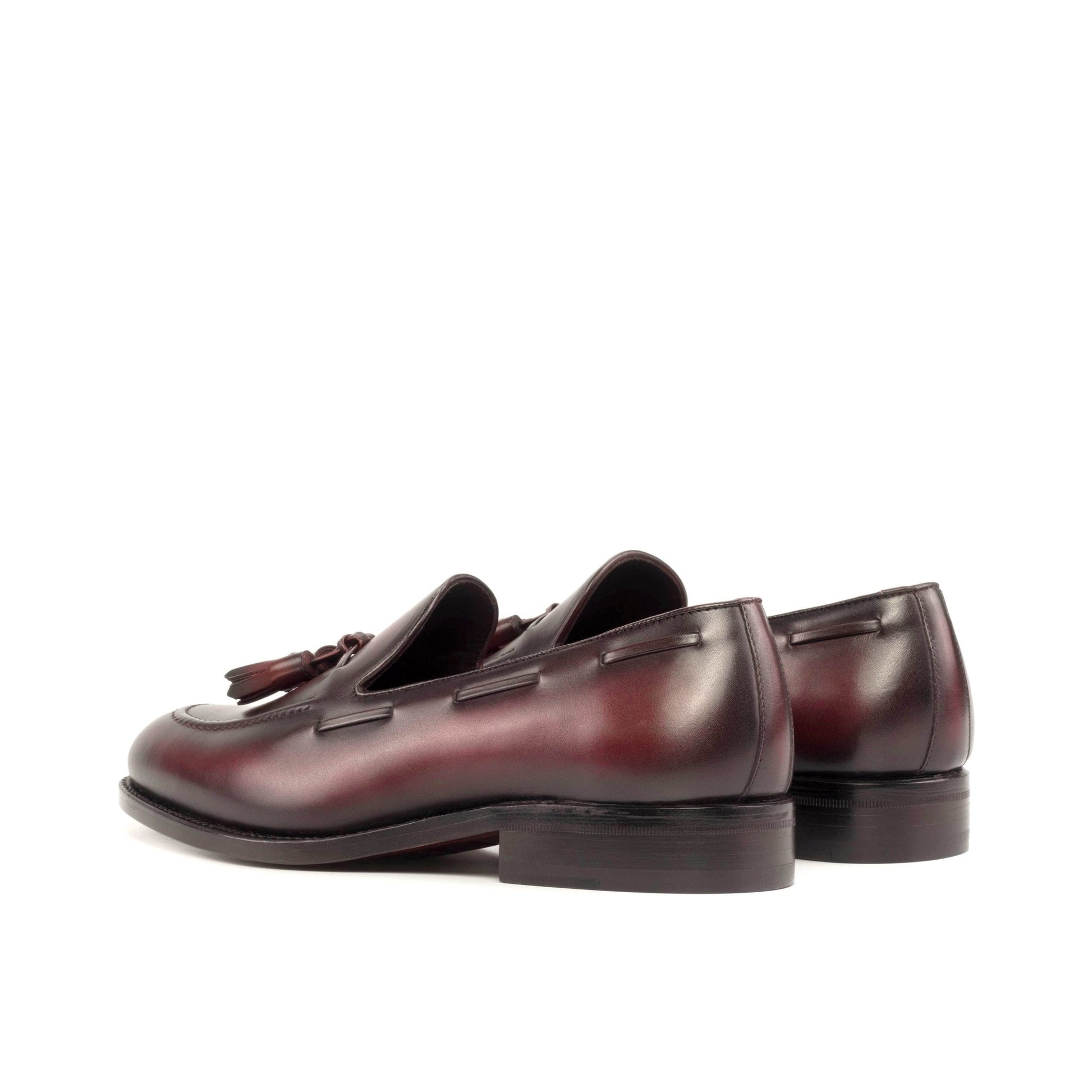 Tassel Loafer in Burgundy Box Calf - Zatorres | Free Shipping on orders over $200