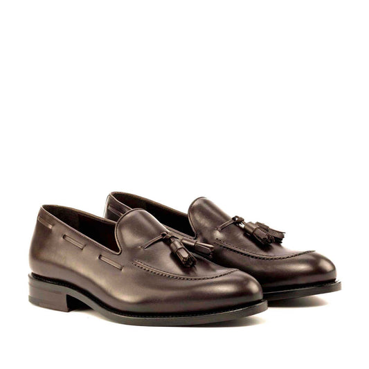 Tassel Loafer in Dark Brown Box Calf - Zatorres | Free Shipping on orders over $200