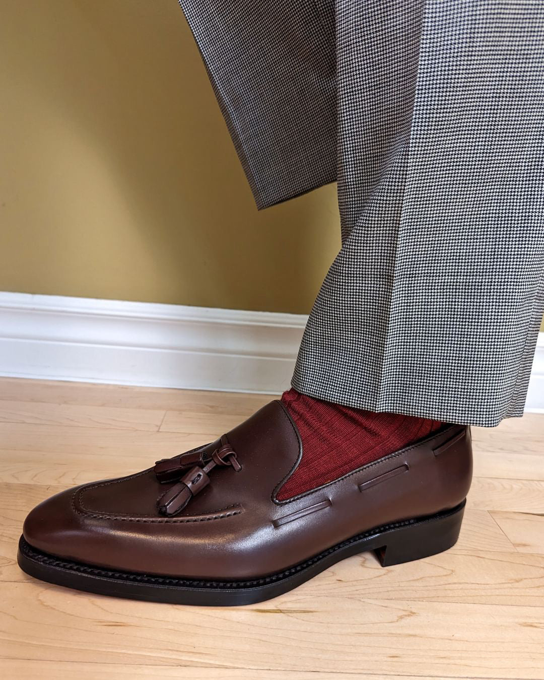 Tassel Loafer in Dark Brown Box Calf - Zatorres | Free Shipping on orders over $200