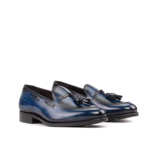 Tassel Loafer in Denim Patina - Zatorres | Free Shipping on orders over $200