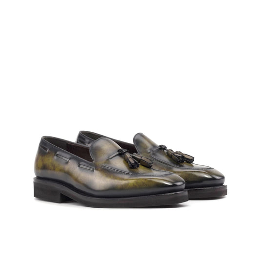 Tassel Loafer in Green Patina - Zatorres | Free Shipping on orders over $200
