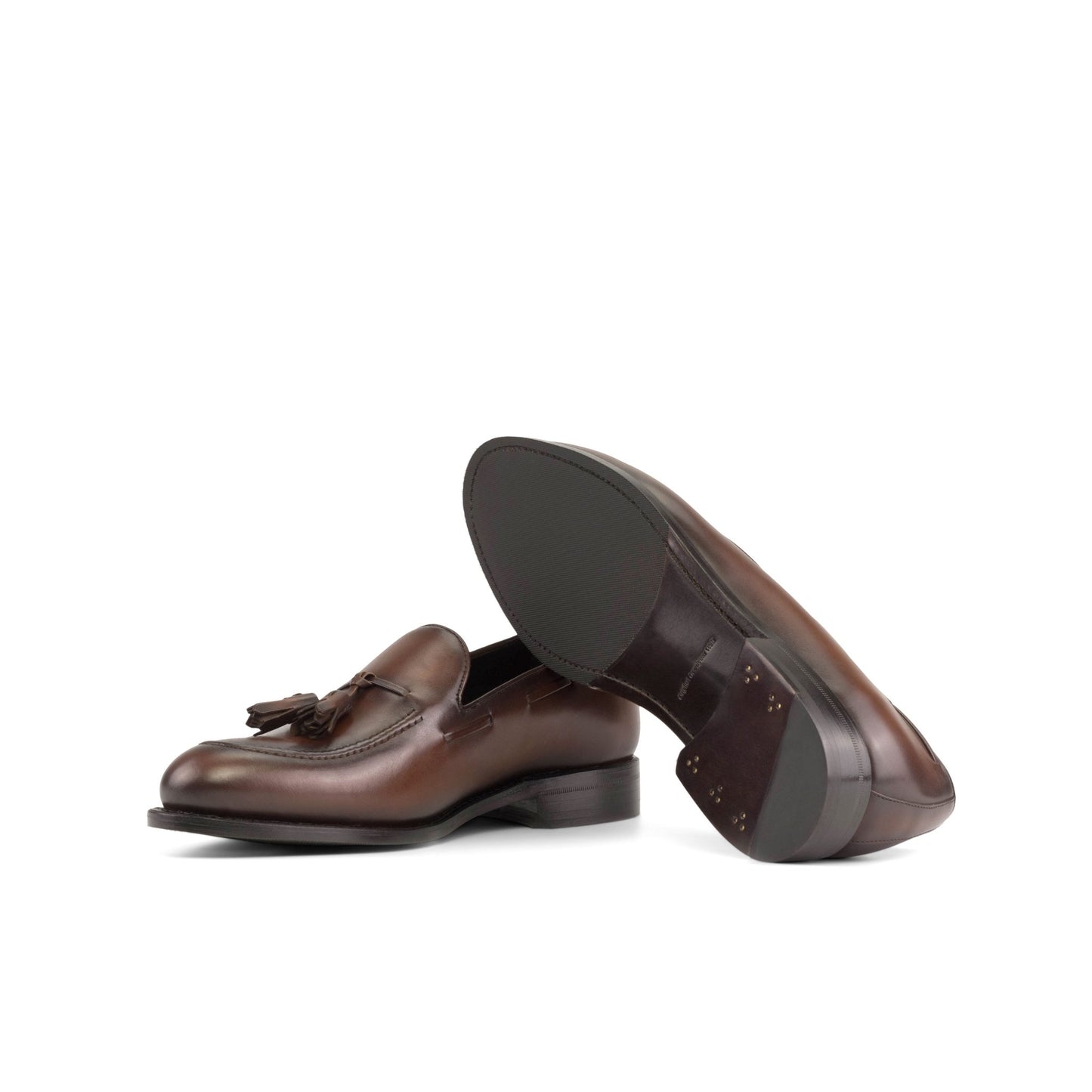 Tassel Loafer in Medium Brown Burnished Box Calf - Zatorres | Free Shipping on orders over $200