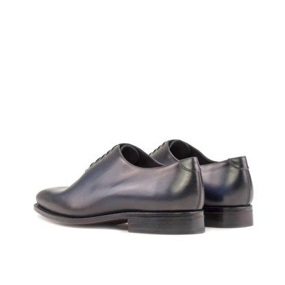 Wholecut Oxford in Burnished Navy Blue Box Calf - Zatorres | Free Shipping on orders over $200